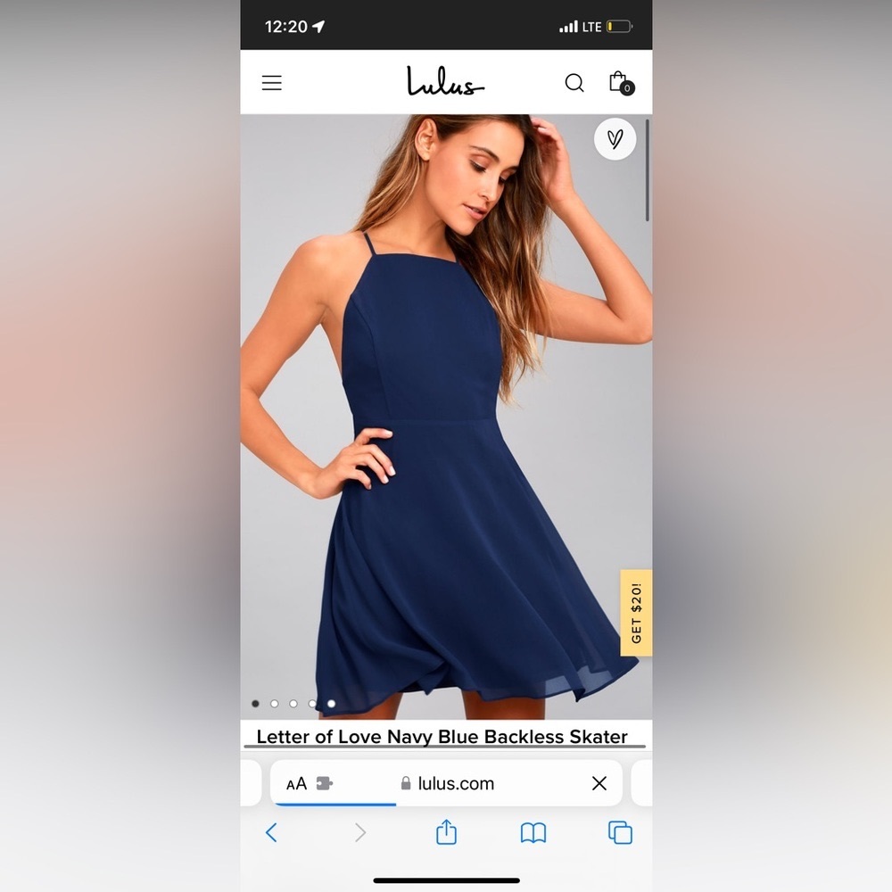 Lulus Blue Cocktail Dress